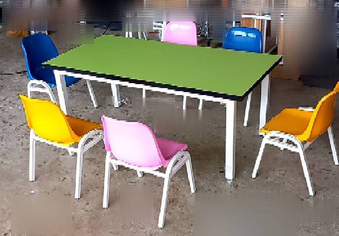 โต๊ะกลุ่ม ขาถอดประกอบ 60*120*สูง50 ซม พร้อมเก้าอี้โพลีเด็กขาเหลี่ยม.html